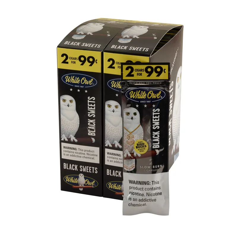 White Owl Black Sweets (2) Natural | Cigarillo | Upright of 60