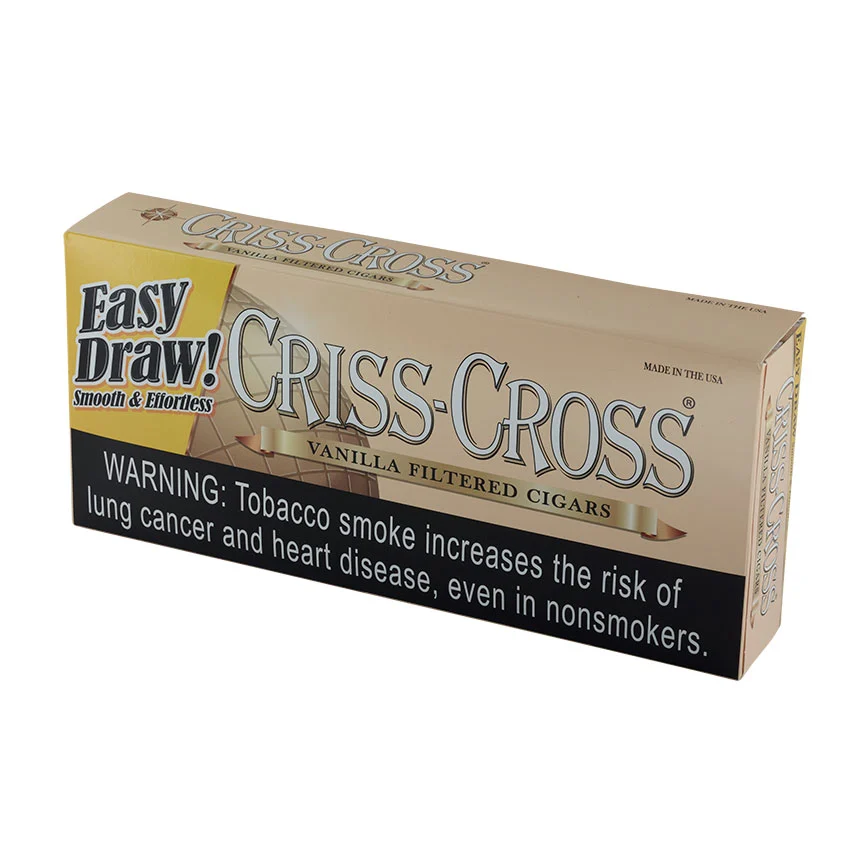 Criss Cross Heavy Weights Vanilla (20) Natural | Filtered Cigar | Carton of 200