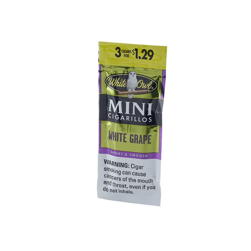 White Owl Mini Cigarillo White Grape (3) Natural | Cigarillo | Pack of 3