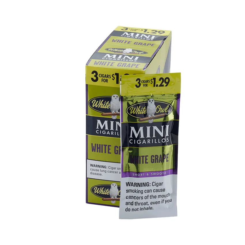 White Owl Mini Cigarillo White Grape (3) Natural | Cigarillo | Upright of 45