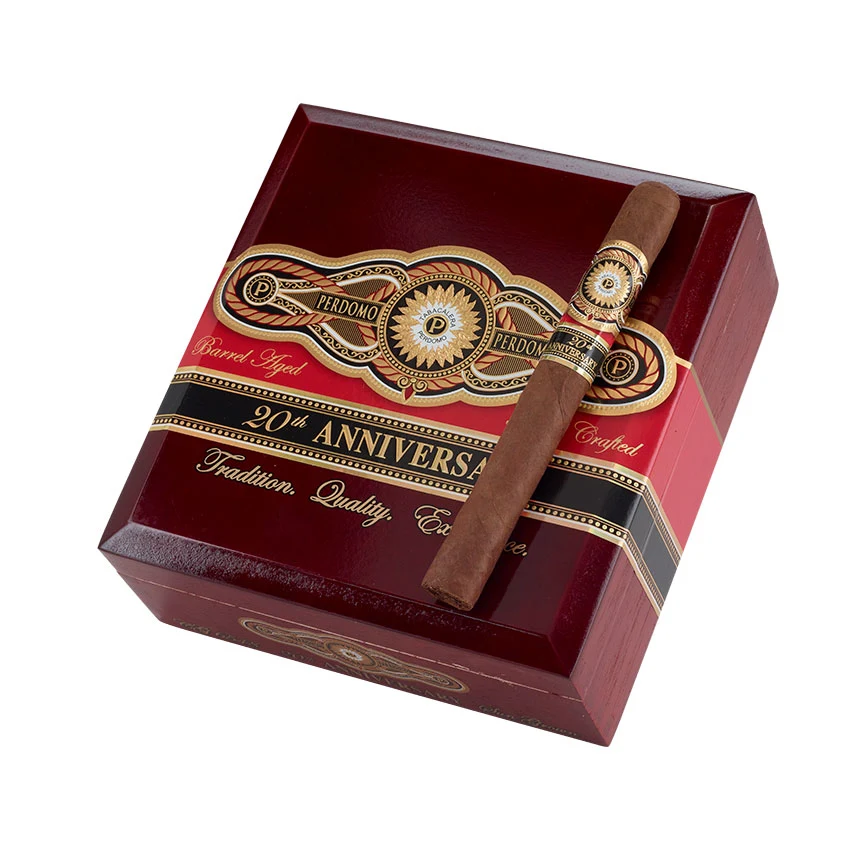 Perdomo 20th Anniversary Sun Grown Corona Grande Natural | Churchill | Box of 24