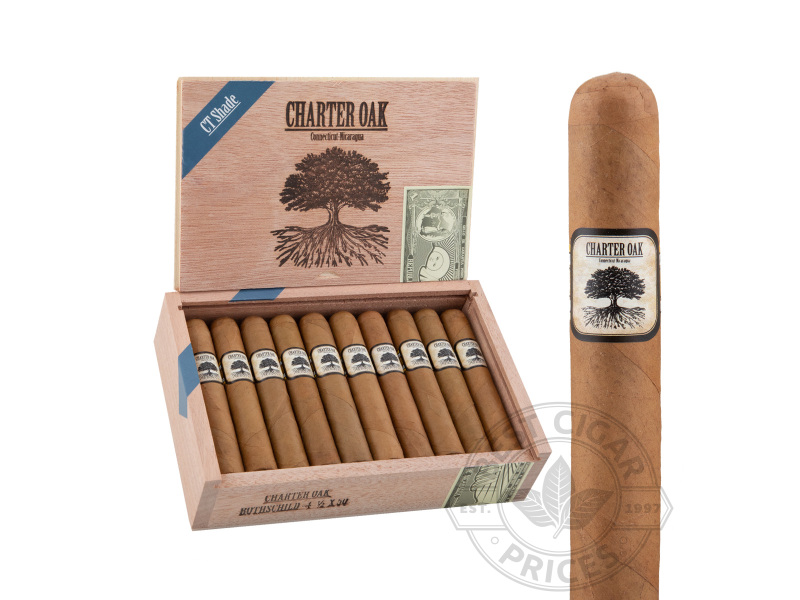 Charter Oak Connecticut Shade Rothschild - 20 Cigars