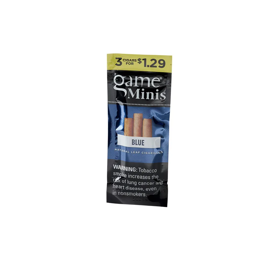 Garcia Y Vega Game Mini Blue (3) Natural | Cigarillo | Pack of 3