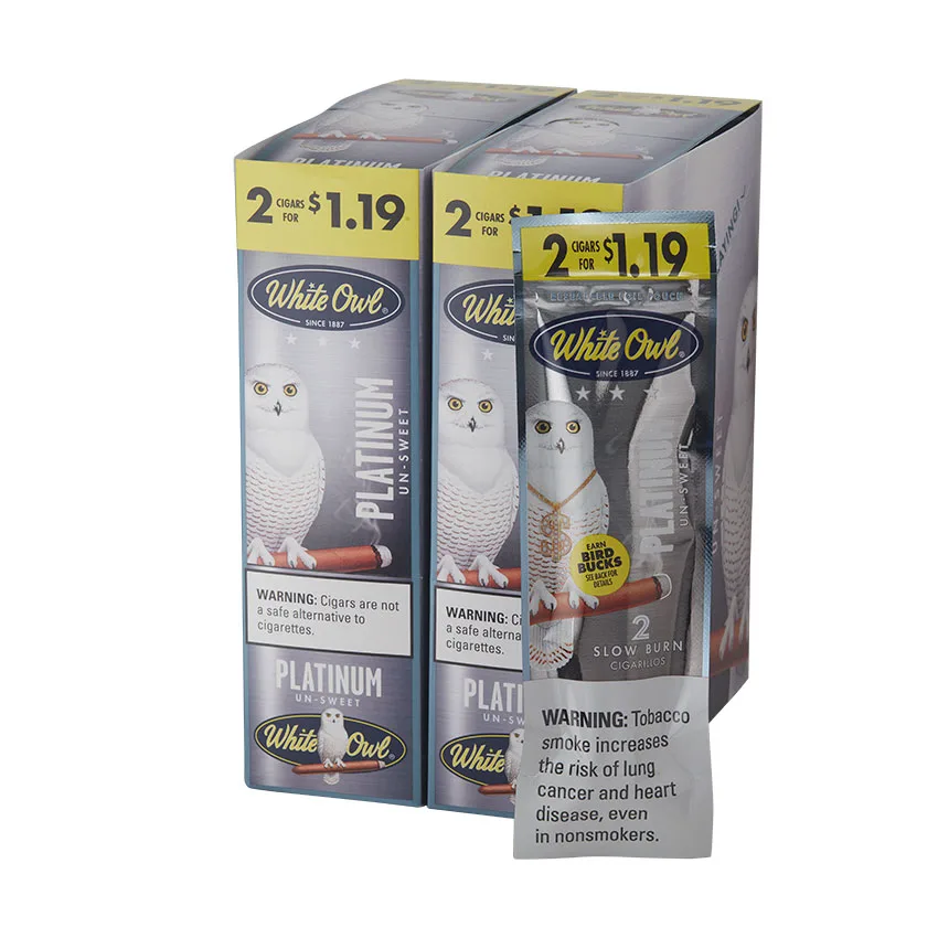 White Owl Foil Fresh Cigarillo (2) Natural | Cigarillo | Upright of 60