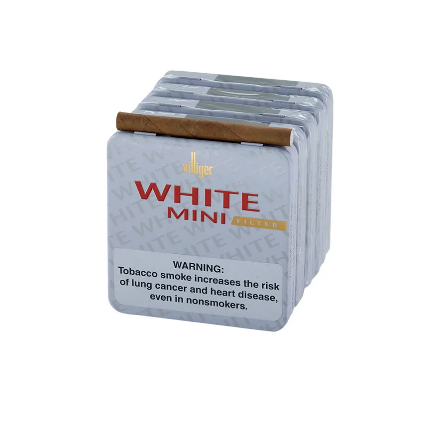 Villiger White Mild Filter Natural | Filtered Cigar | Pack of 100