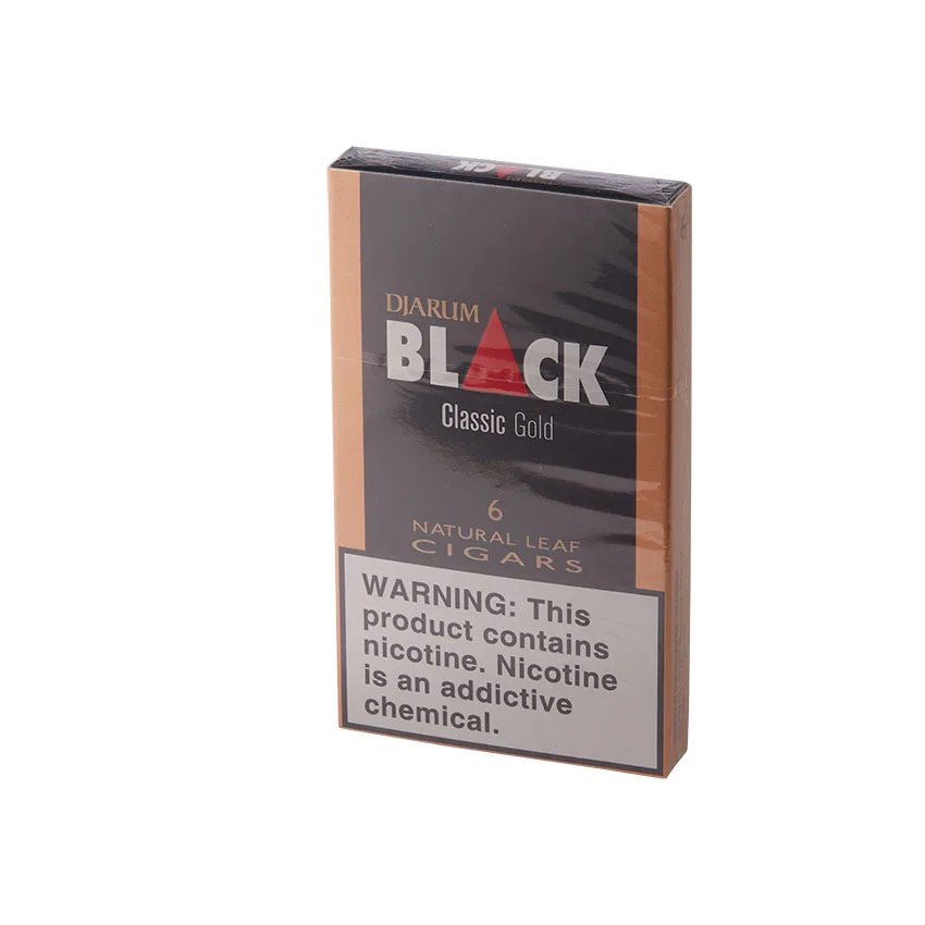 Djarum Black Classic Gold Natural Leaf (6) | Cigarillo | Pack of 6