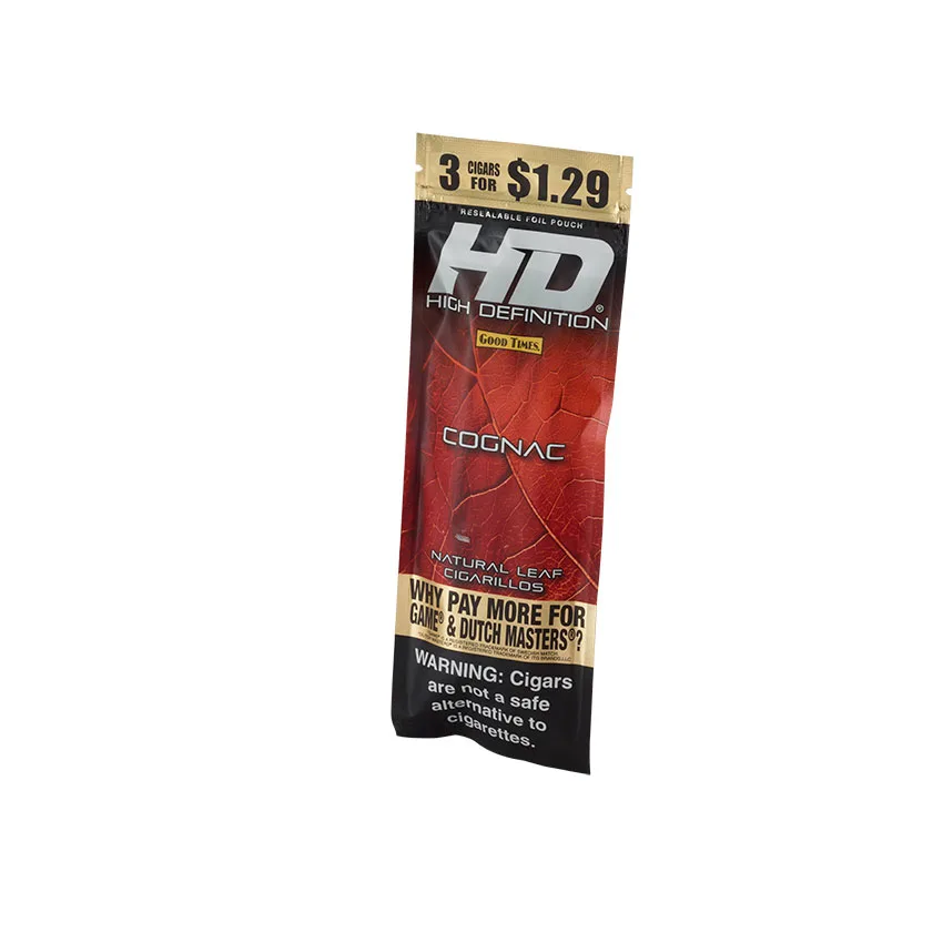 Good Times #HD Cognac - 3 for 1.39 Natural | Cigarillo | Pack of 3