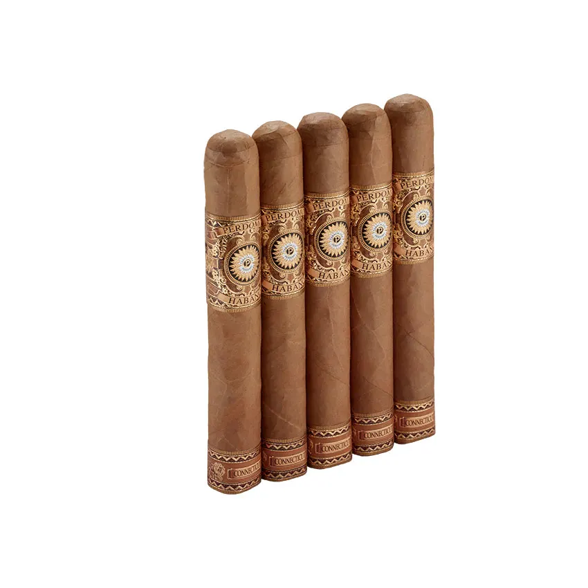 Perdomo Habano Connecticut Barrel Aged Epicure Natural | Toro | Pack of 5