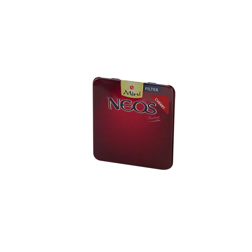 Neos Mini Ruby Filter (10) Natural | Cigarillo | Tin of 10