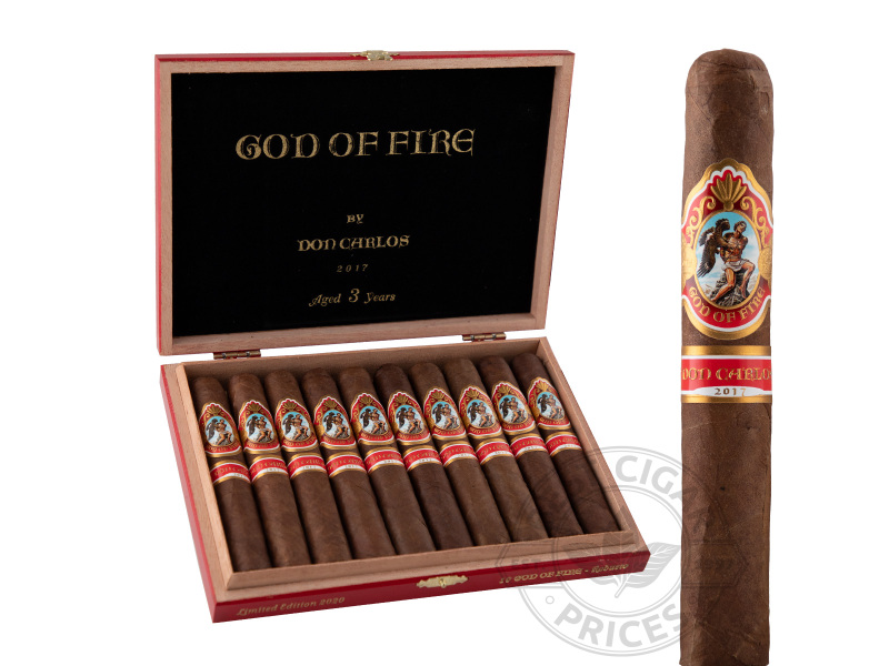 God Of Fire By Don Carlos LE Robusto - 10 Cigars