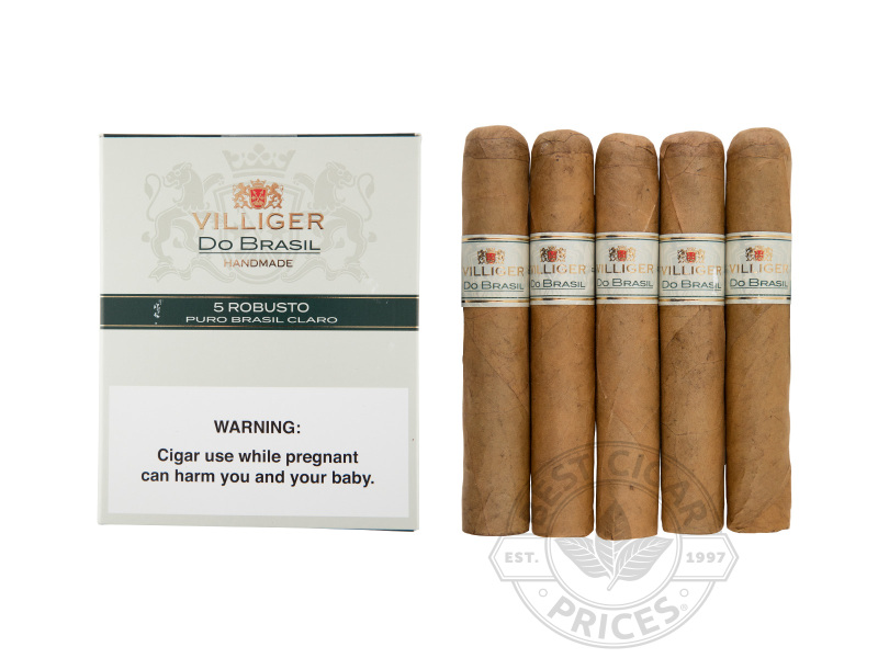 Villiger Do Brasil Claro Robusto - 5 Cigars