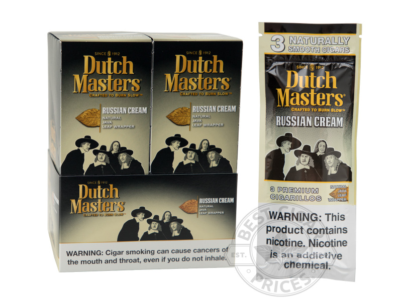 Dutch Masters Cigarillos Russian Cream Upright - Small Packs: 60 Cigarillos