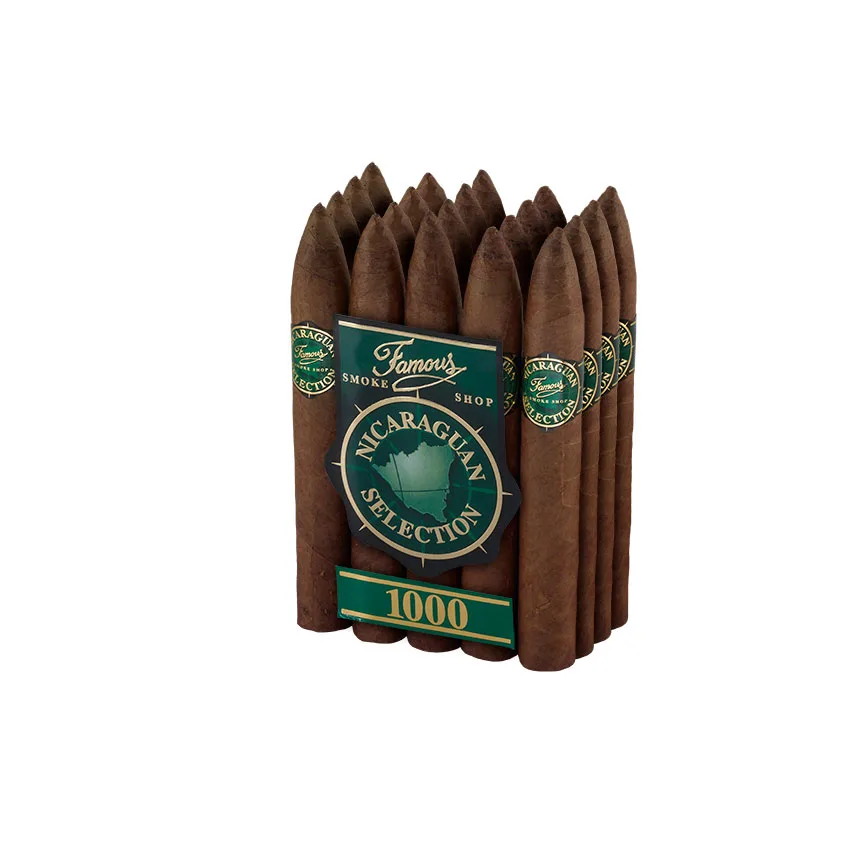 Famous Nicaraguan Selection 1000 Torpedo Natural | Torpedo | Bundle of 20