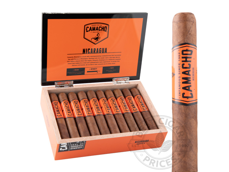 Camacho Nicaragua Robusto - 20 Cigars