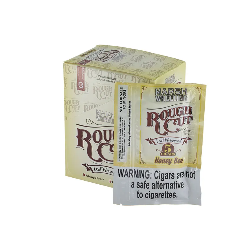 Marsh Wheeling Rough Cut Honey Bee (5) Natural | Cigarillo | Pack of 50