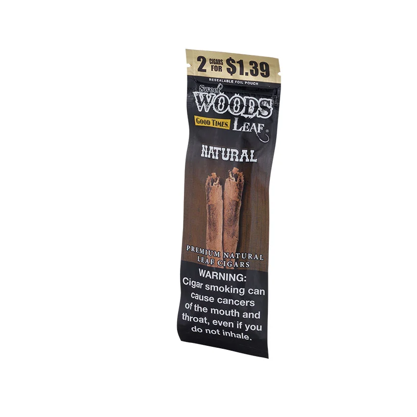 Good Times Sweet Woods Leaf Natural | Cigarillo | Pack of 2