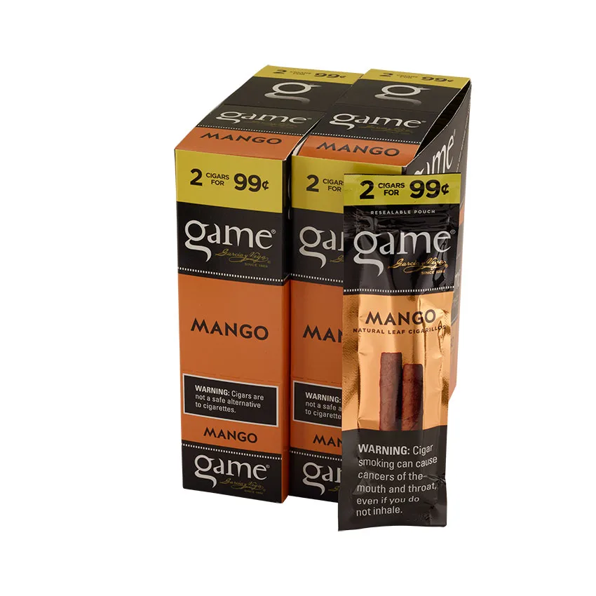 Garcia y Vega Game Cigarillos Mango (2) Natural | Cigarillo | Upright of 60