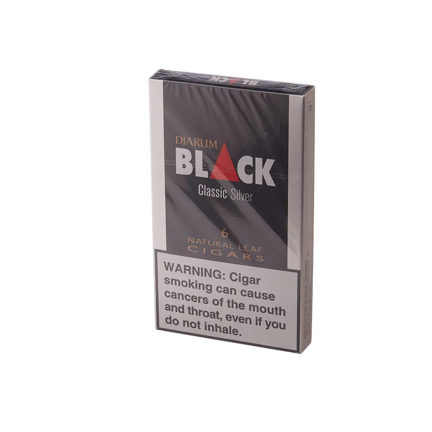 Djarum Black Classic Silver Natural Leaf (6) | Cigarillo | Pack of 6