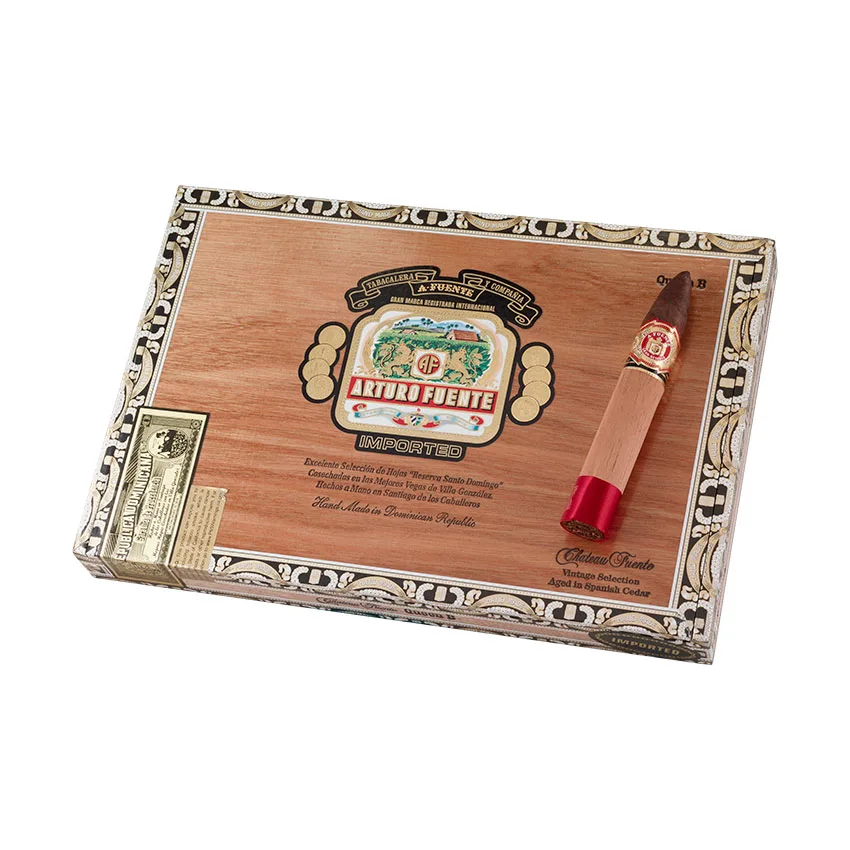 Arturo Fuente Sun Grown Chateau Fuente Queen B Natural | Torpedo | Box of 18