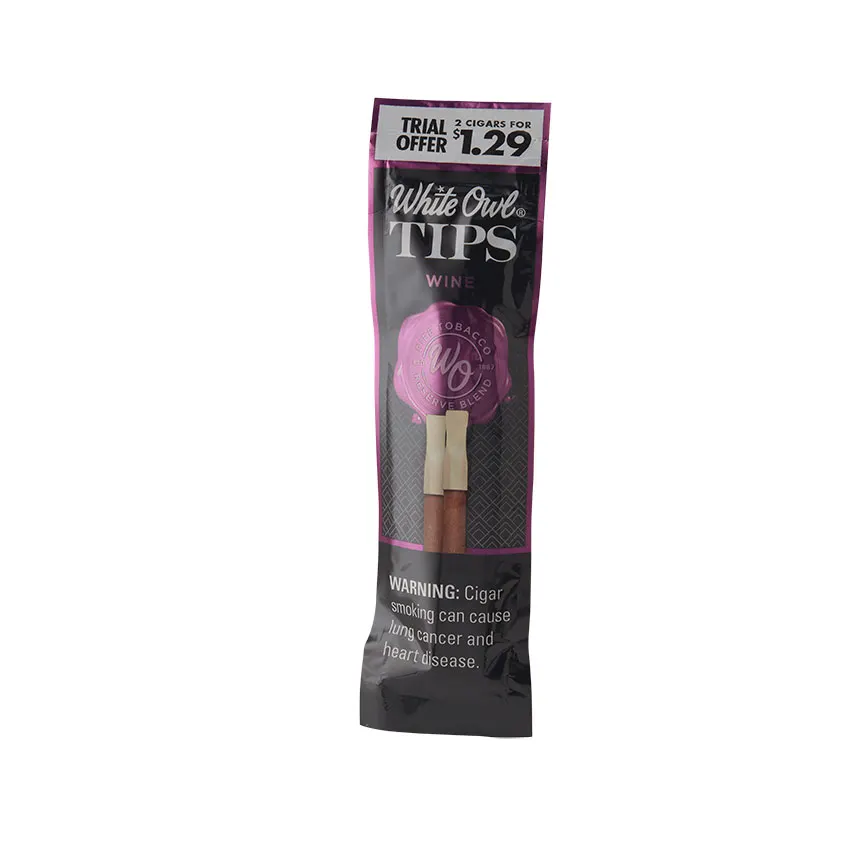 White Owl Tips 15/2 Wine Natural | Cigarillo | Pack of 2