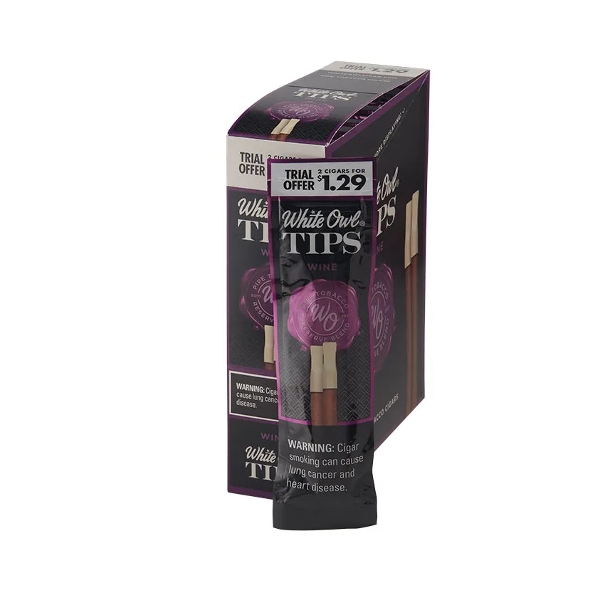White Owl Tips 15/2 Wine Natural | Cigarillo | Upright of 30