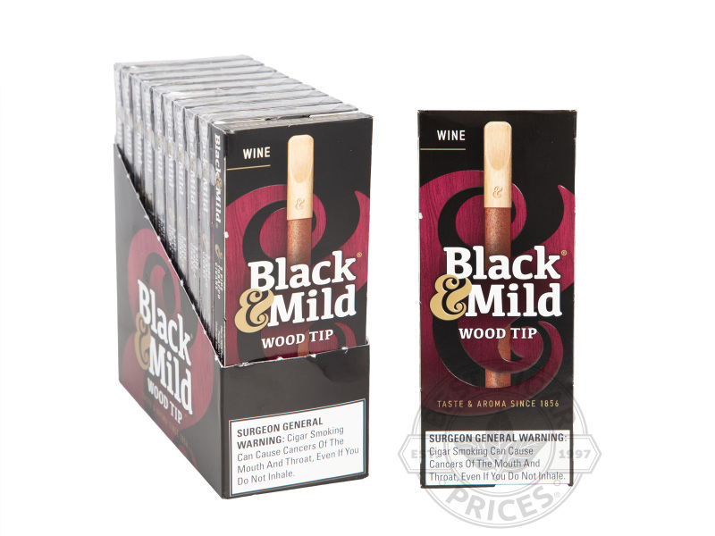 Black & Mild Wine Wood Tip - 50 Cigars
