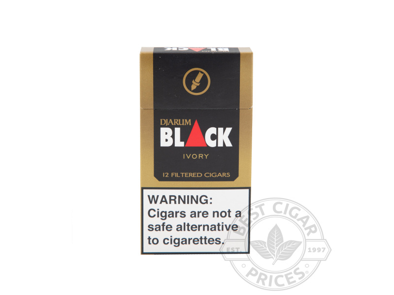 Djarum Black Ivory Filtered 2x Deal - Small Pack - 12 Total Cigars