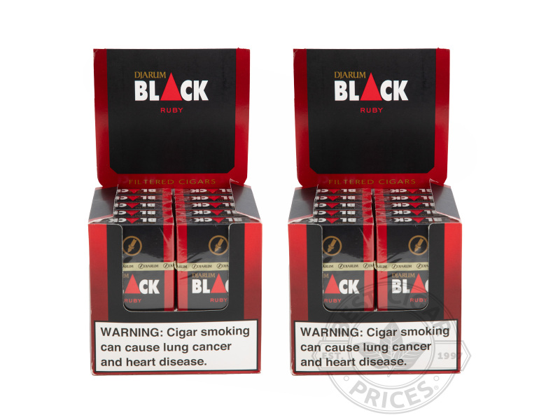Djarum Black Ruby Filtered 2x Deal - Carton - 240 Total Cigars