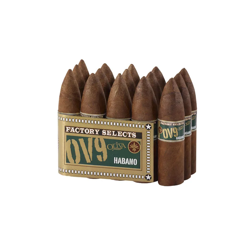 Oliva Factory Selects Habano 4 x 64 Natural | Torpedo | Bundle of 15