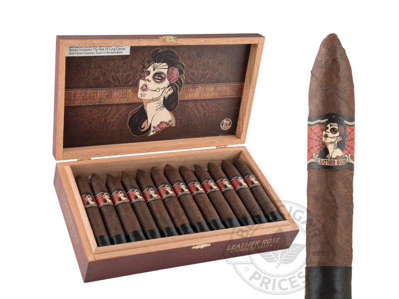 Deadwood Leather Rose Torpedo By Drew Estate - 24 Cigars