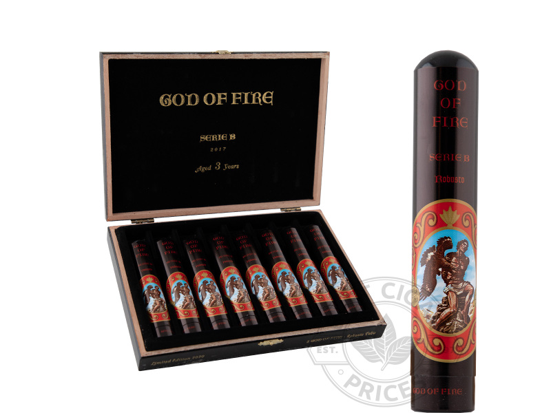 God Of Fire Serie B Robusto Tubo - 8 Cigars