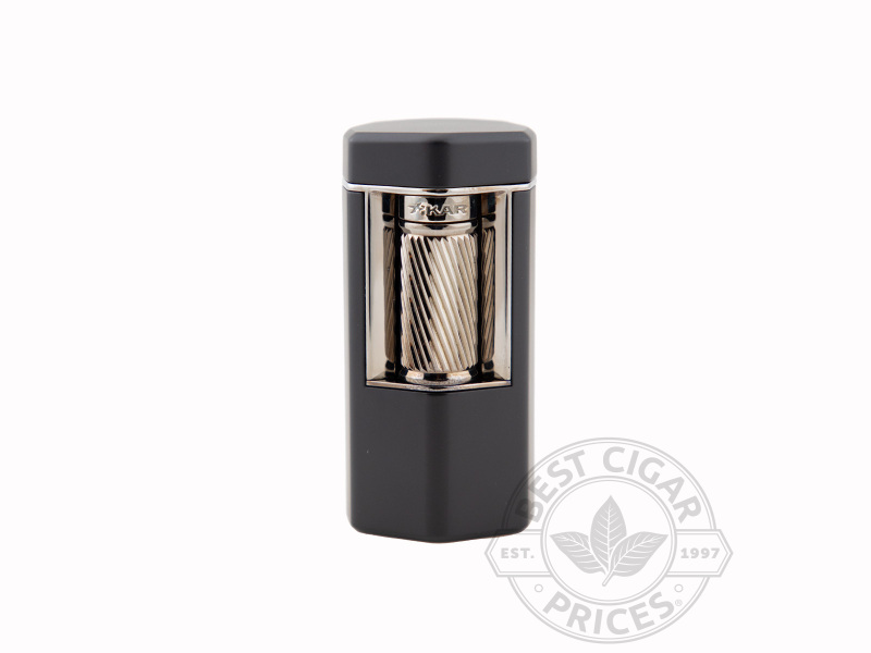 Xikar Meridian Triple Soft Flame Lighter - Gunmetal & Black - Box of 20
