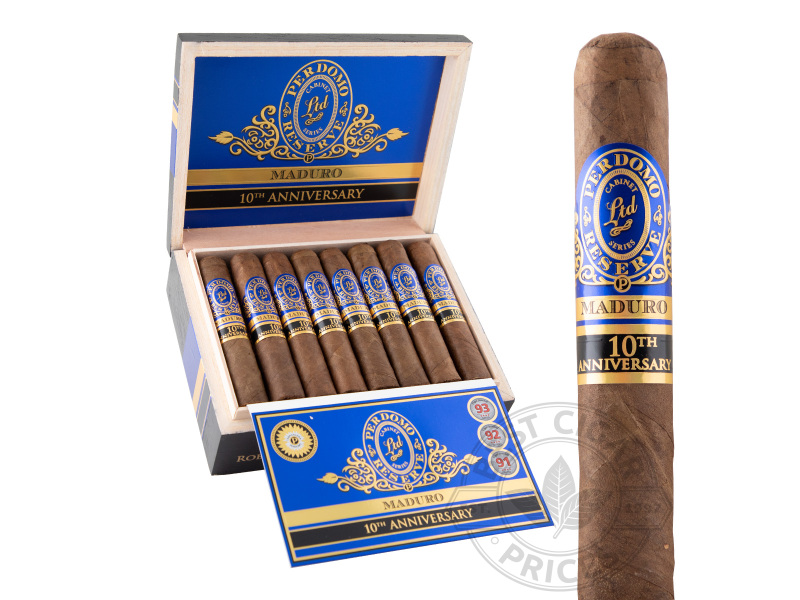 Perdomo Reserve 10th Anniversary Box-Pressed Maduro Robusto - 25 Cigars