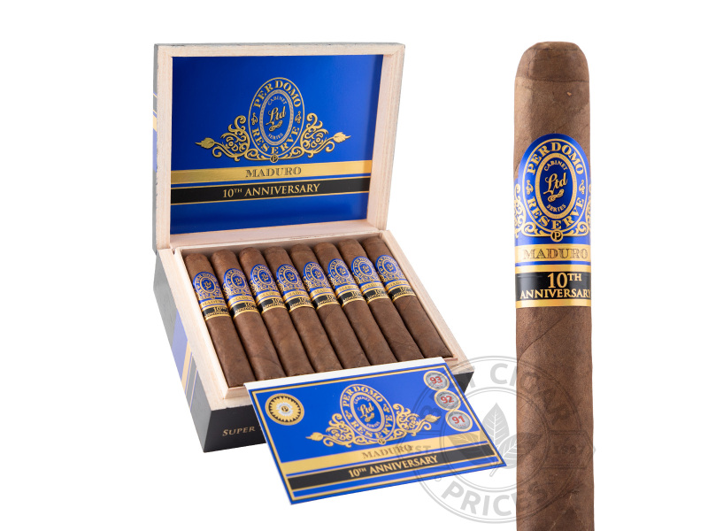 Perdomo Reserve 10th Anniversary Box-Pressed Maduro Super Toro - 25 Cigars