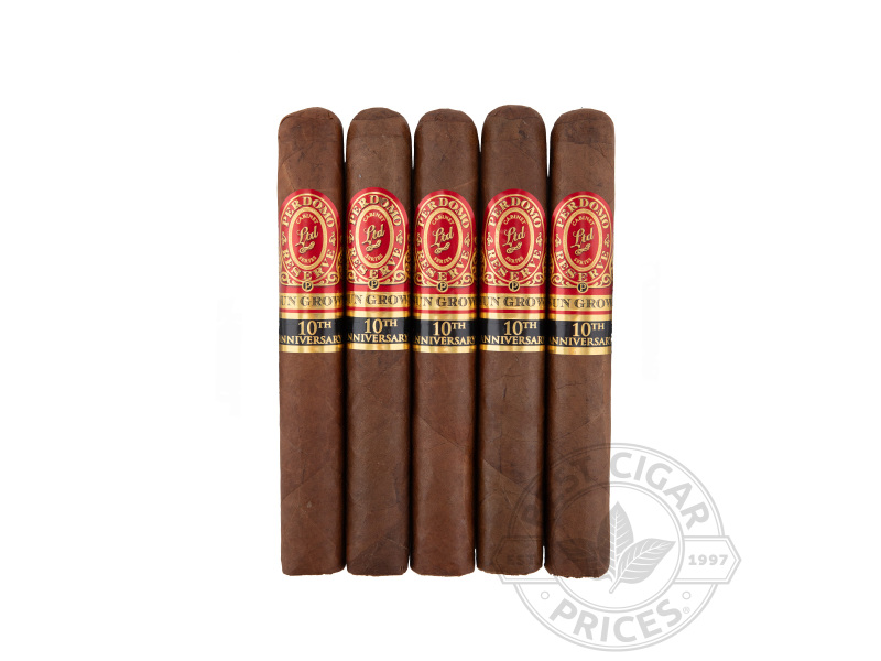 Perdomo Reserve 10th Anniversary Box-Pressed Sun Grown Epicure - 5 Cigars