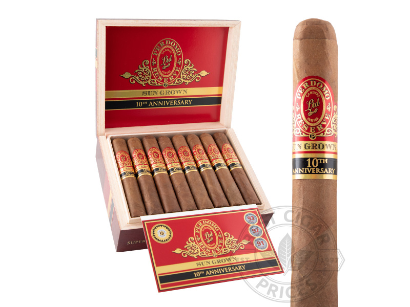 Perdomo Reserve 10th Anniversary Box-Pressed Sun Grown Super Toro - 25 Cigars