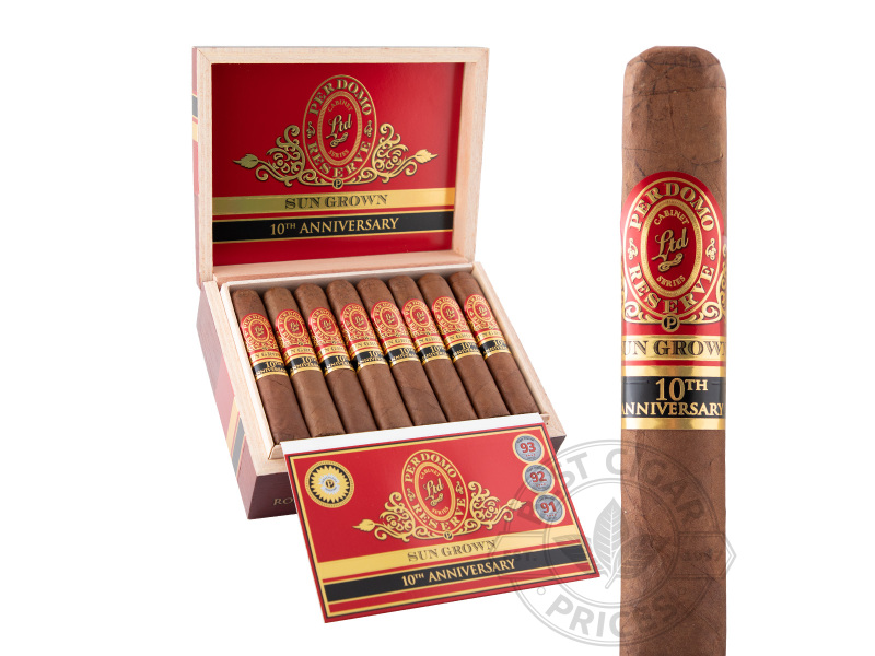 Perdomo Reserve 10th Anniversary Box-Pressed Sun Grown Robusto - 25 Cigars