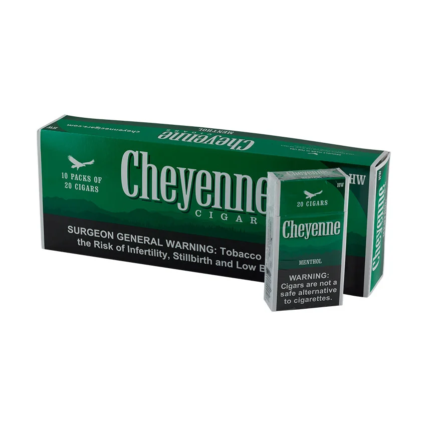 Cheyenne Heavy Weights Menthol (20) Natural | Filtered Cigar | Carton of 200