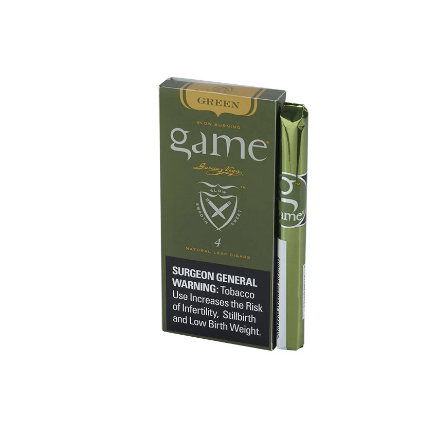 Garcia Y Vega Game Palma Green Claro | Panatela | Pack of 4
