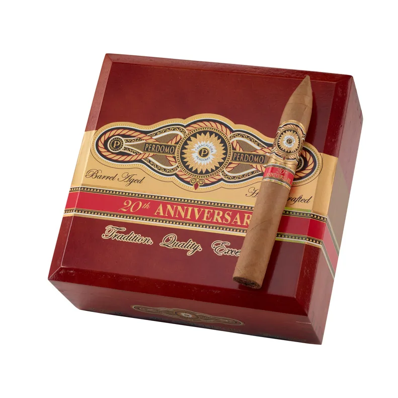 Perdomo 20th Anniversary Connecticut Torpedo Natural | Torpedo | Box of 24