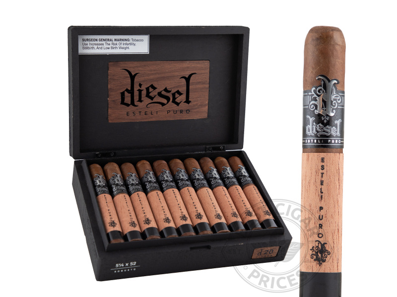 Diesel Esteli Puro Robusto - 20 Cigars