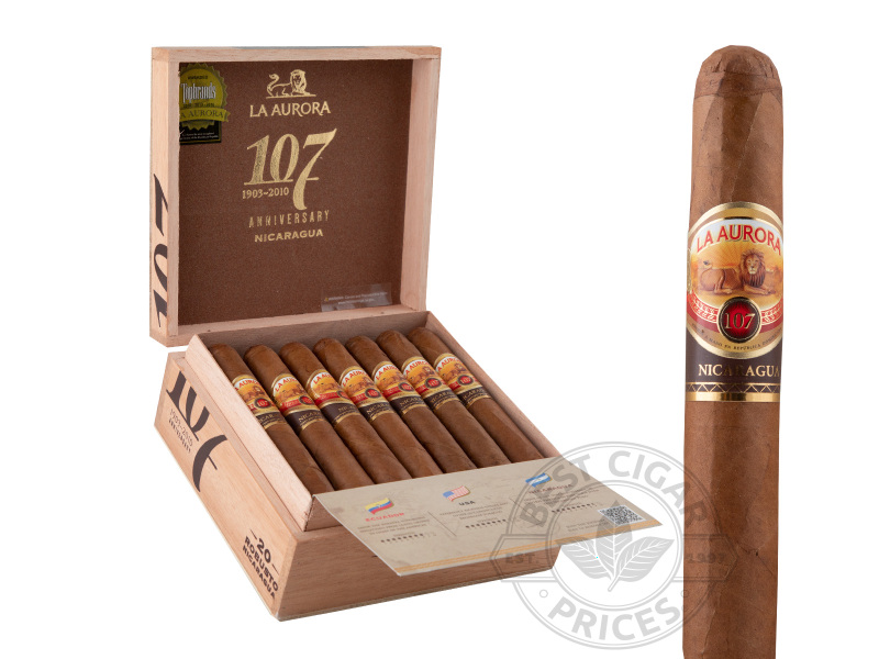 La Aurora 107 Nicaragua Robusto Habano - 20 Cigars