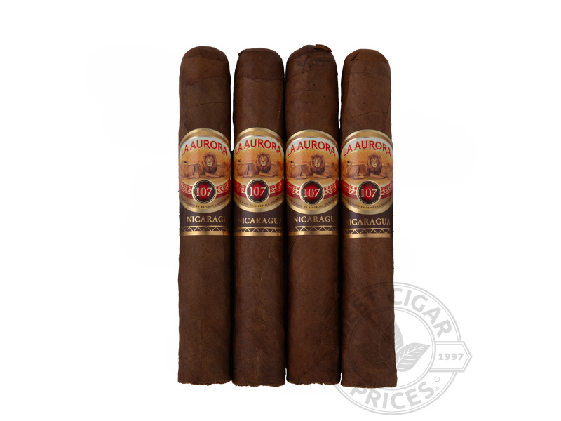 La Aurora 107 Nicaragua Robusto Habano - 4 Cigars
