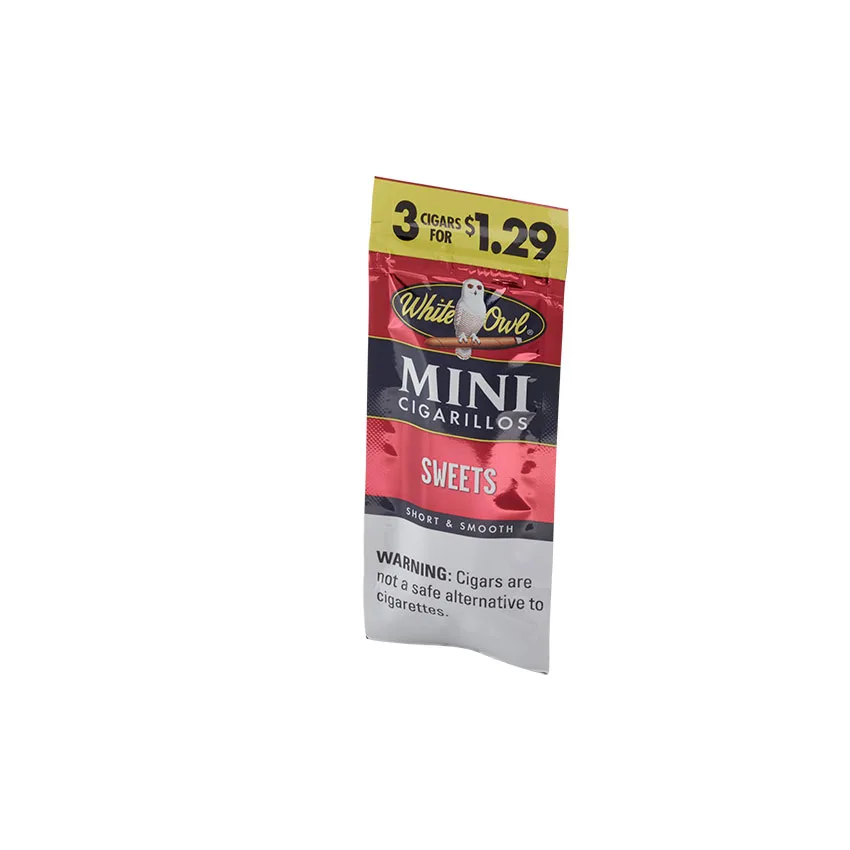 White Owl Mini Cigarillo Sweets (3) Natural | Cigarillo | Pack of 3