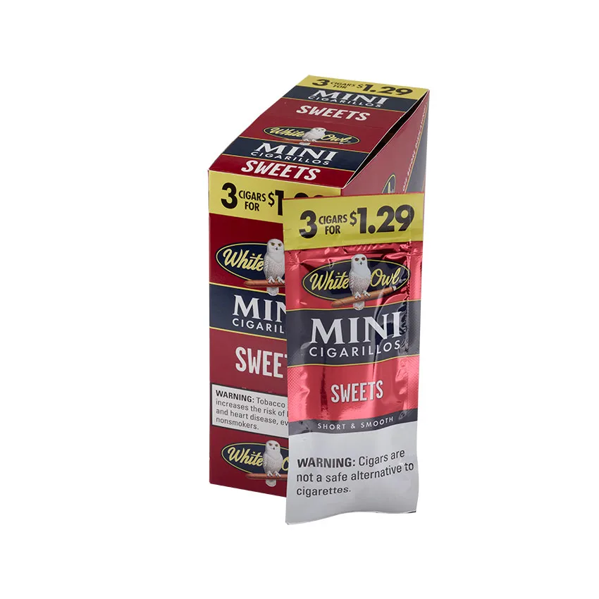 White Owl Mini Cigarillo Sweets (3) Natural | Cigarillo | Upright of 45