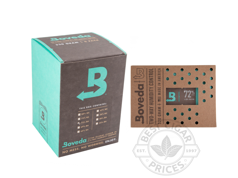 Boveda Humidipak 320 Gram - 72% Relative Humidity - Pack Of 6 - Box of 20