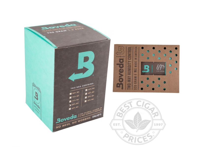 Boveda Humidipak 320 Gram - 69% Relative Humidity - Pack Of 6 - Box of 20