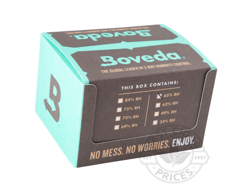 Boveda Humidipak 60 Gram - 65% Relative Humidity - Pack Of 12 - Box of 20