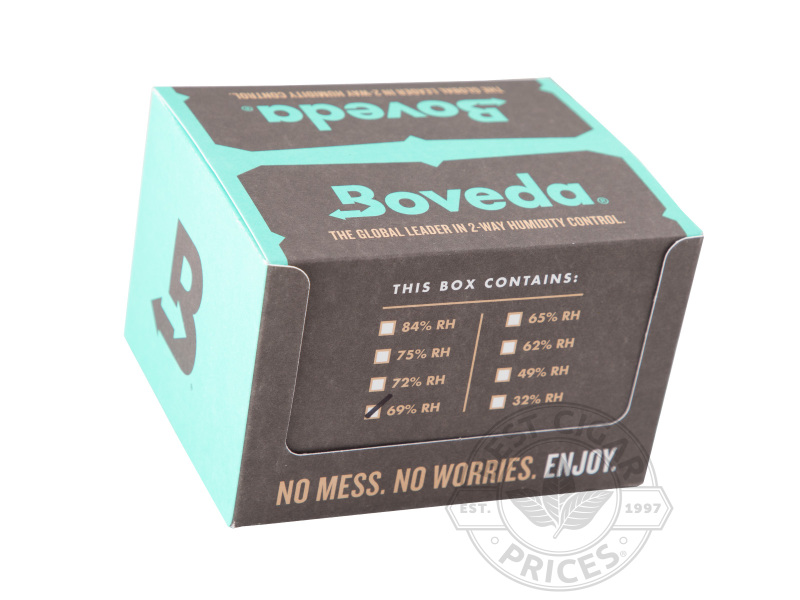 Boveda Humidipak 60 Gram - 69% Relative Humidity - Pack Of 12 - Box of 20