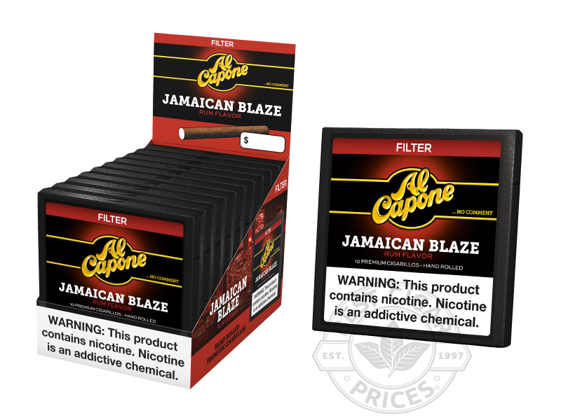 Al Capone Jamaican Blaze 2x Deal - Small Packs: 100 Cigarillos